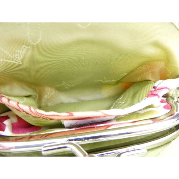 Vera Bradley Hello Dahlia Double Kiss Kisslock Coin Purse - Picture 14 of 14